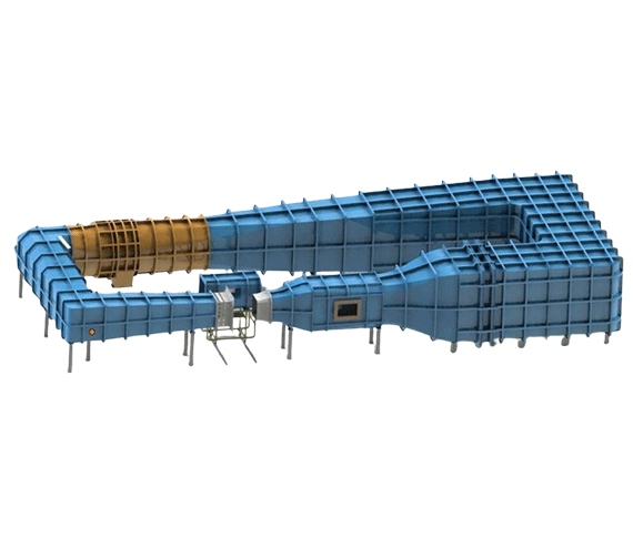 FD1200S-90L  (90m/s回路風洞)